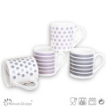 Tasse en porcelaine de 11 oz avec une élégante conception de décalque